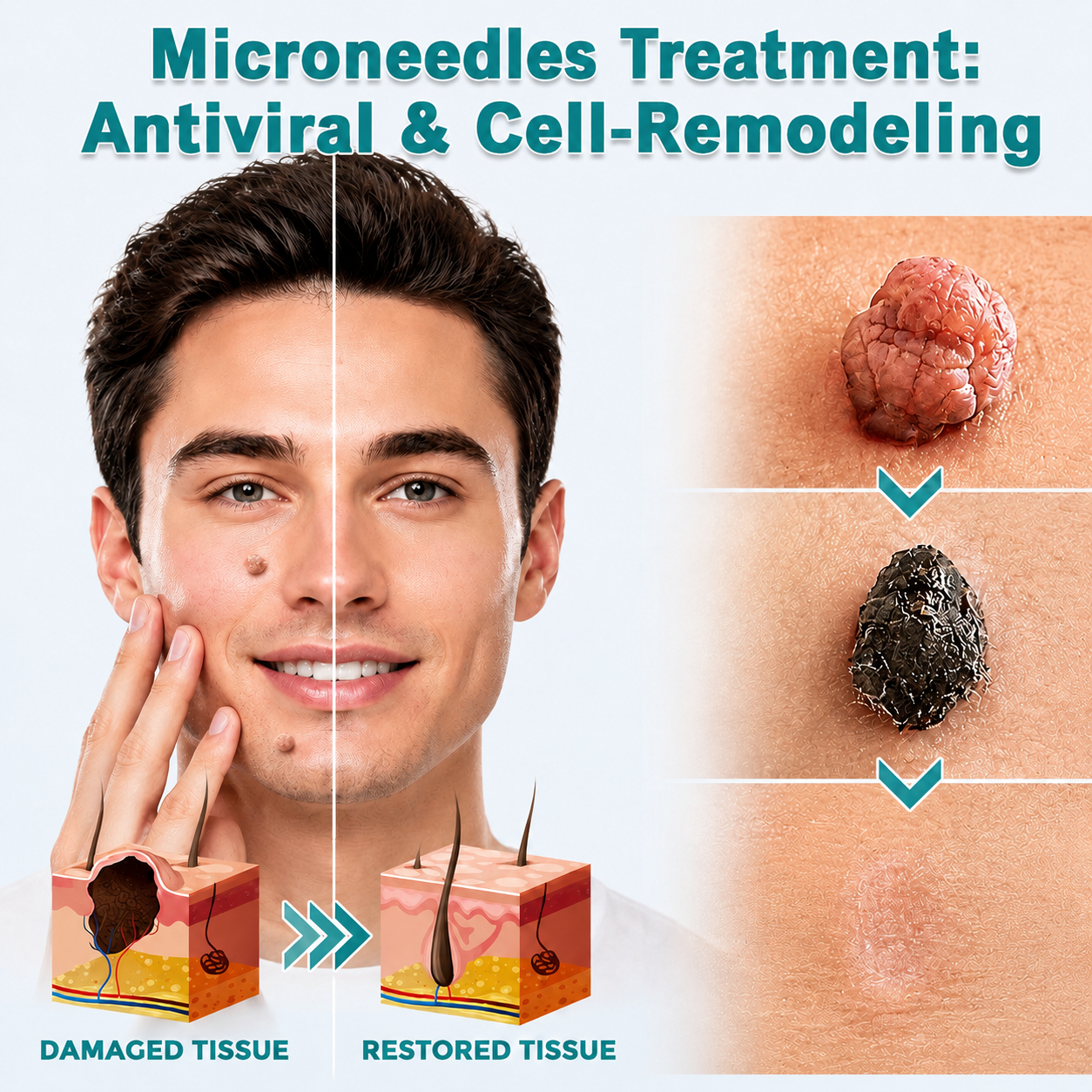 ✅🇺🇸𝐇𝐞𝒂𝒍𝗿𝗶𝙯𝙚®2-in-1 Microneedle & Hydrocolloid Patch🎀| Removes Raised Moles, Acne, Flat Warts & Skin Tags | Helps Improve Wrinkles, Scars & Blemishes | Invisible Patches for Face & Body