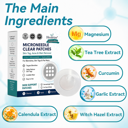 ✅🇺🇸𝐇𝐞𝒂𝒍𝗿𝗶𝙯𝙚®2-in-1 Microneedle & Hydrocolloid Patch🎀| Removes Raised Moles, Acne, Flat Warts & Skin Tags | Helps Improve Wrinkles, Scars & Blemishes | Invisible Patches for Face & Body